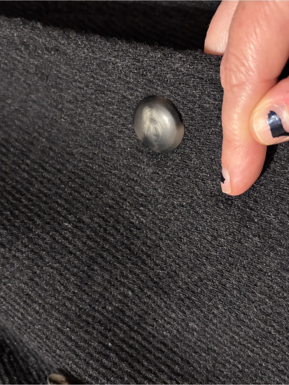 Sezane Oscar Coat S21 Size XS Anthracite Gray Wool Blend Double Breasted Belted - Picture 12 of 13